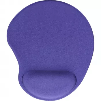 Tapete de rato InLine, apoio de pulso em gel, 230 x 205 x 20 mm, azul
