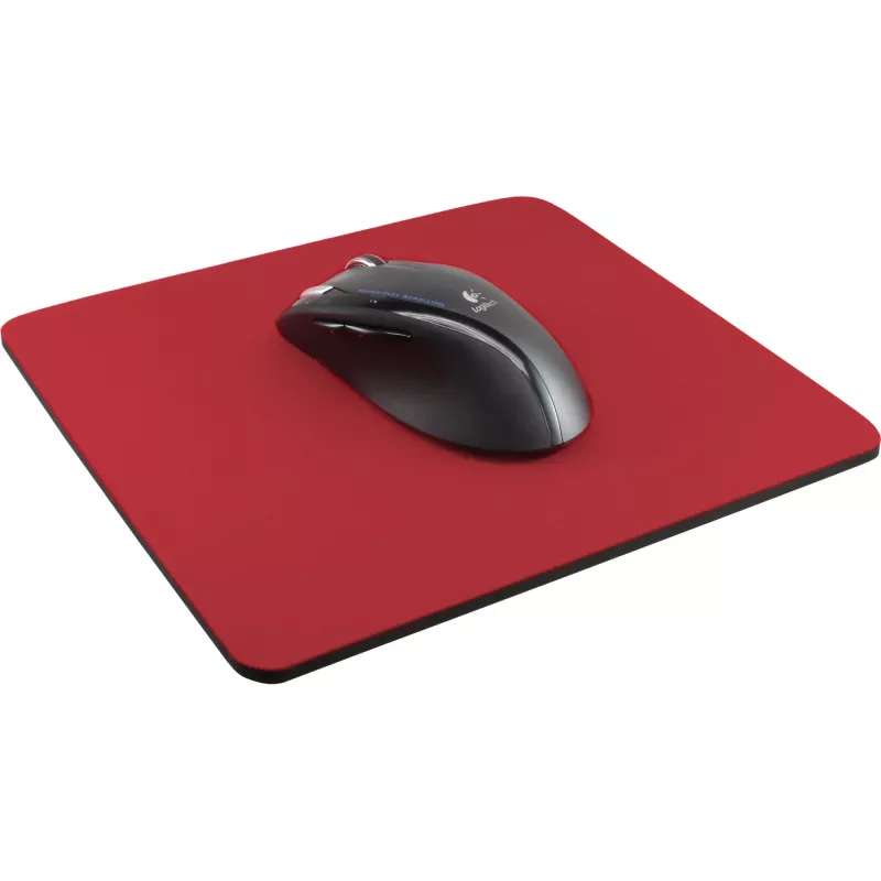 Tapete de rato InLine 250x220x6mm vermelho superfície têxtil antiderrapante