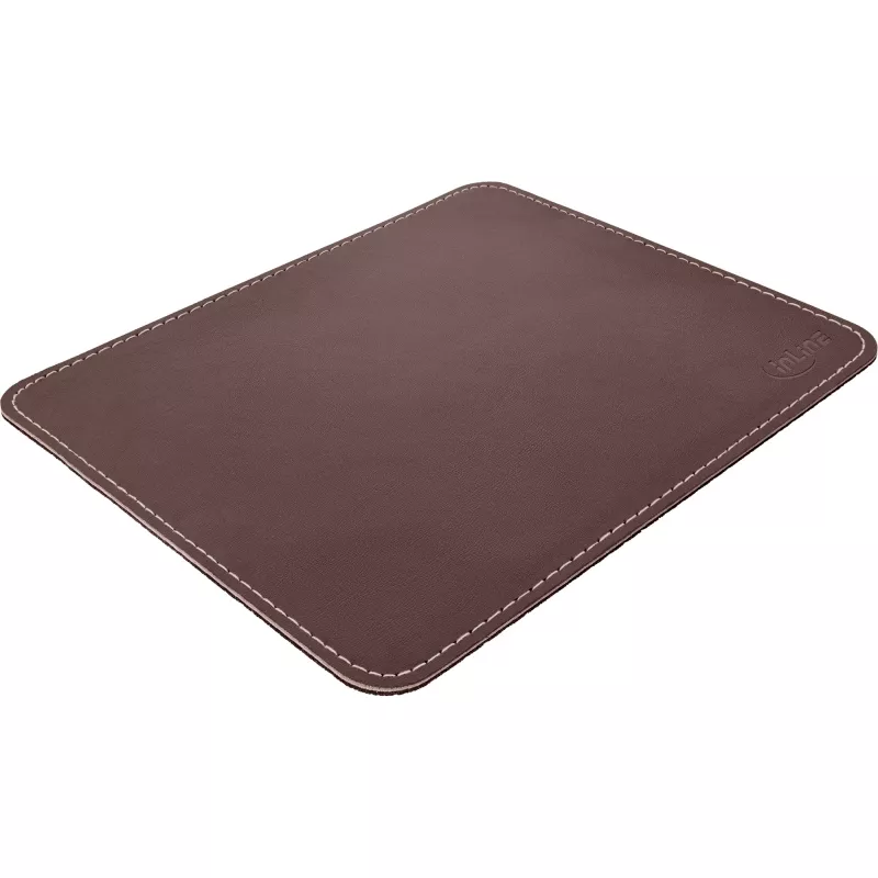 Tapete de rato InLine Premium pele PU 255x220x3mm castanho