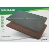Tapete de rato InLine, carregamento sem fios, 370x225x7mm, preto