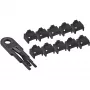 Bloqueador de porta RJ45 InLine, conjunto inicial com 10 bloqueadores e chave, preto