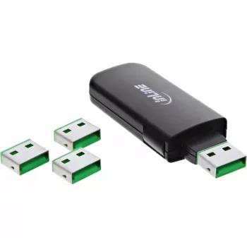 Bloqueador de porta USB InLine, bloqueador de 4 portas