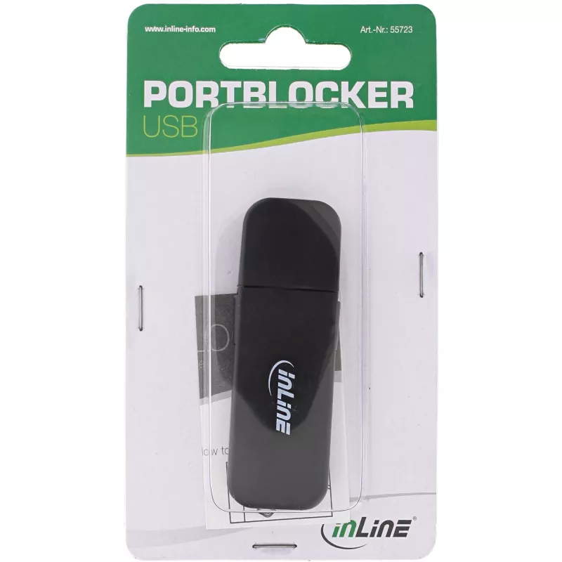 Bloqueador de porta USB InLine, bloqueador de 4 portas