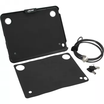 Suporte com estojo de segurança para iPad InLine com cadeado de segurança e chave 2 m