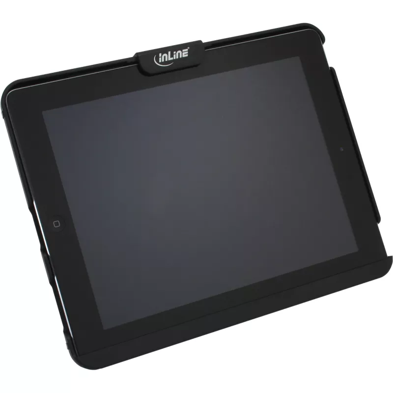 Suporte com estojo de segurança para iPad InLine com cadeado de segurança e chave 2 m