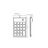 Perixx PERIPAD-202U teclado numérico USB-A preto (57161E)