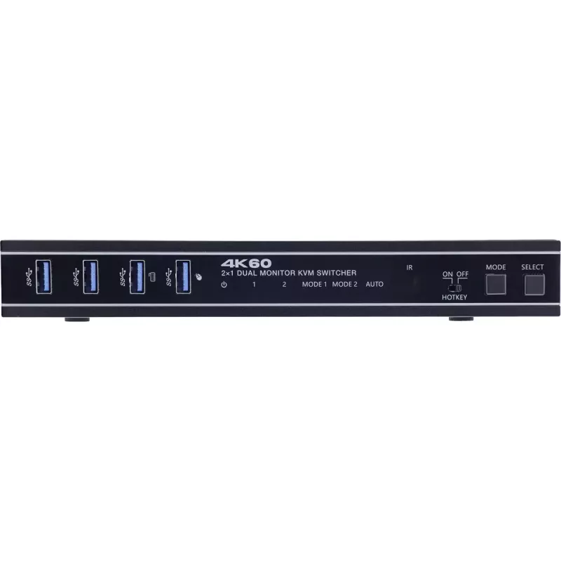 InLine 57885F Comutador KVM, de 2 vias, HDMI, 4K60Hz, monitor duplo