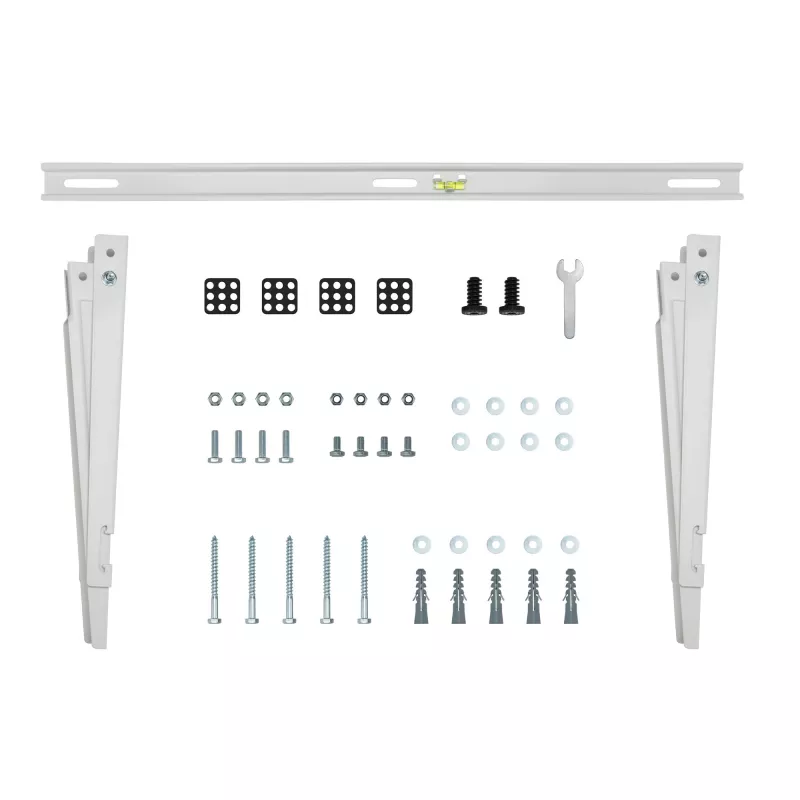 InLine 59998A Suporte para unidade exterior de ar condicionado split ou bomba de calor, branco