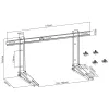 InLine 59998A Suporte para unidade exterior de ar condicionado split ou bomba de calor, branco