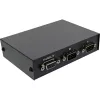 Comutador série manual InLine 2 portas RS232 Sub-D 9 pinos com fios