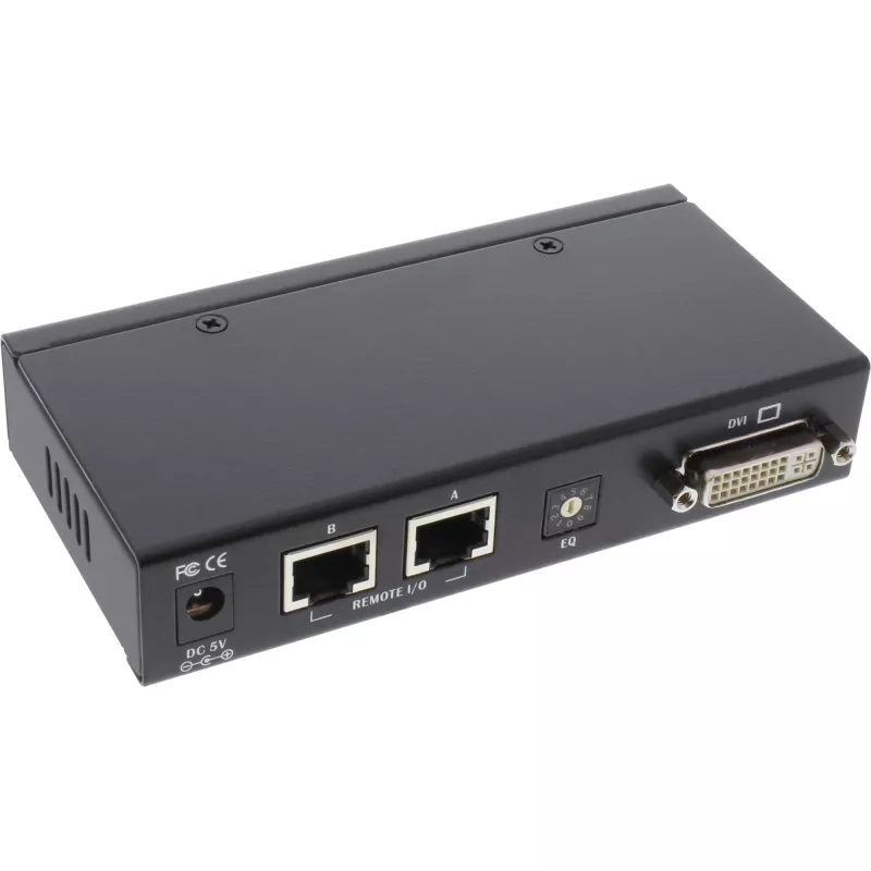 Extensor KVM DVI USB InLine sobre cabo TP com áudio até 50 m