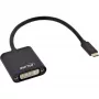 Conversor de vídeo USB InLine 64103B ficha USB-C para conector fêmea DVI