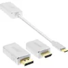 Conjunto de conversores de vídeo USB InLine 6-em-1, 4K/60Hz prateado