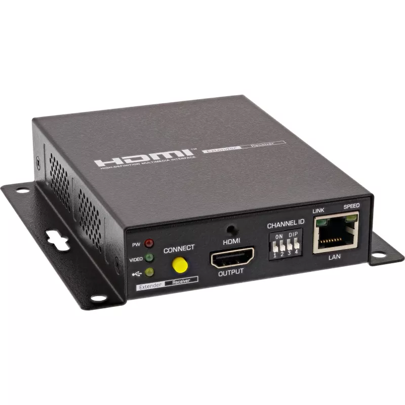 Extensor KVM InLine 64601 4K HDMI USB sobre IP até 100 m