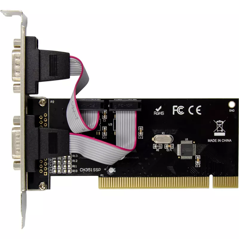 Placa controladora PCI Multi I/O InLine 2 portas série DB9