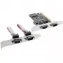 Placa controladora PCI Multi I/O InLine 4 portas série DB9