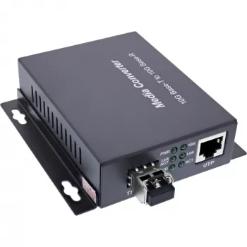 Conversor de mídia de rede InLine 66659E 10000 Mbit/s 850 nm multimodo preto
