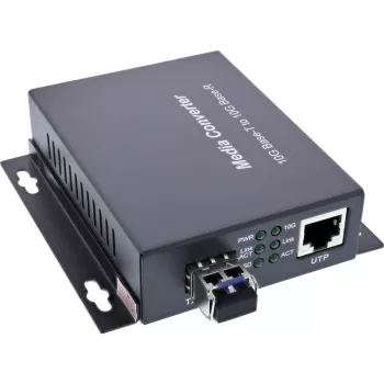 Conversor de mídia de rede InLine 66659F 10000 Mbit/s 1310 nm monomodo preto