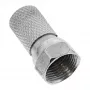 Ficha F macho InLine para cabo coaxial com bainha de 7,5 mm