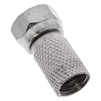 Ficha F macho InLine para cabo coaxial com bainha de 7,5 mm