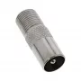 Adaptador coaxial IEC ficha macho antena para conector fêmea F InLine 69915D