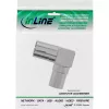 Adaptador coaxial de antena InLine IEC ficha macho para conector fêmea em ângulo metal 69915M