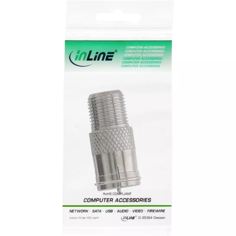 Adaptador InLine F-Quick macho SAT para F fêmea SAT 69923