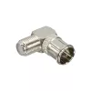 Adaptador InLine F-Quick ficha macho SAT para conector fêmea F SAT em ângulo 69923W