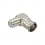 Adaptador InLine F-Quick ficha macho SAT para conector fêmea F SAT em ângulo 69923W