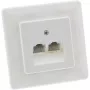 Placa de parede ISDN InLine 2x conector fêmea RJ45 2x 8 portas 69989C
