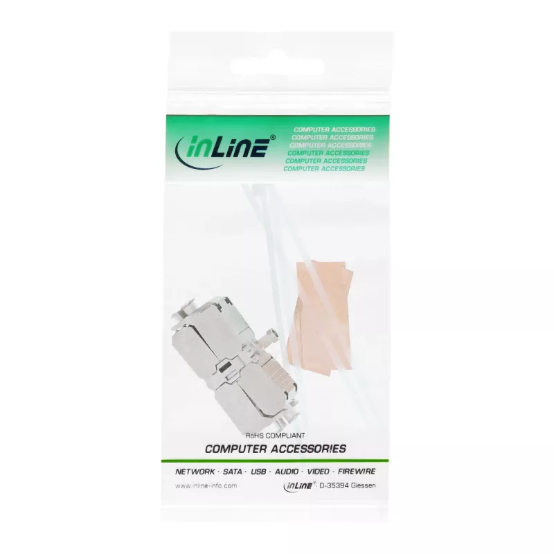 InLine, conector de cabo, Cat.6A, LSA, blindado