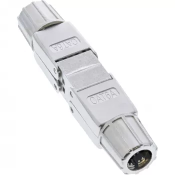 Conector de cabo InLine Cat.6A blindado acoplador sem ferramentas 69992E
