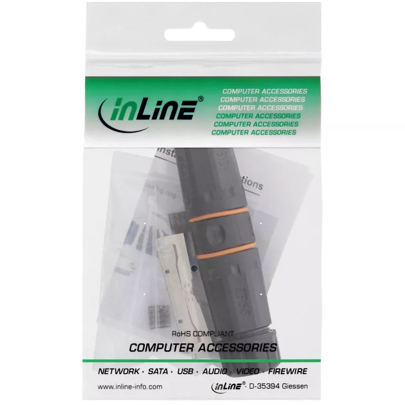 Conector exterior InLine Cat.6A à prova de água IP68 69992W