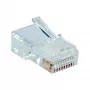 InLine Ficha modular 10P10C para crimpar uma ficha Western em cabo plano, 10 unid.