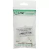 InLine Ficha modular 10P10C para crimpar uma ficha Western em cabo plano, 10 unid.