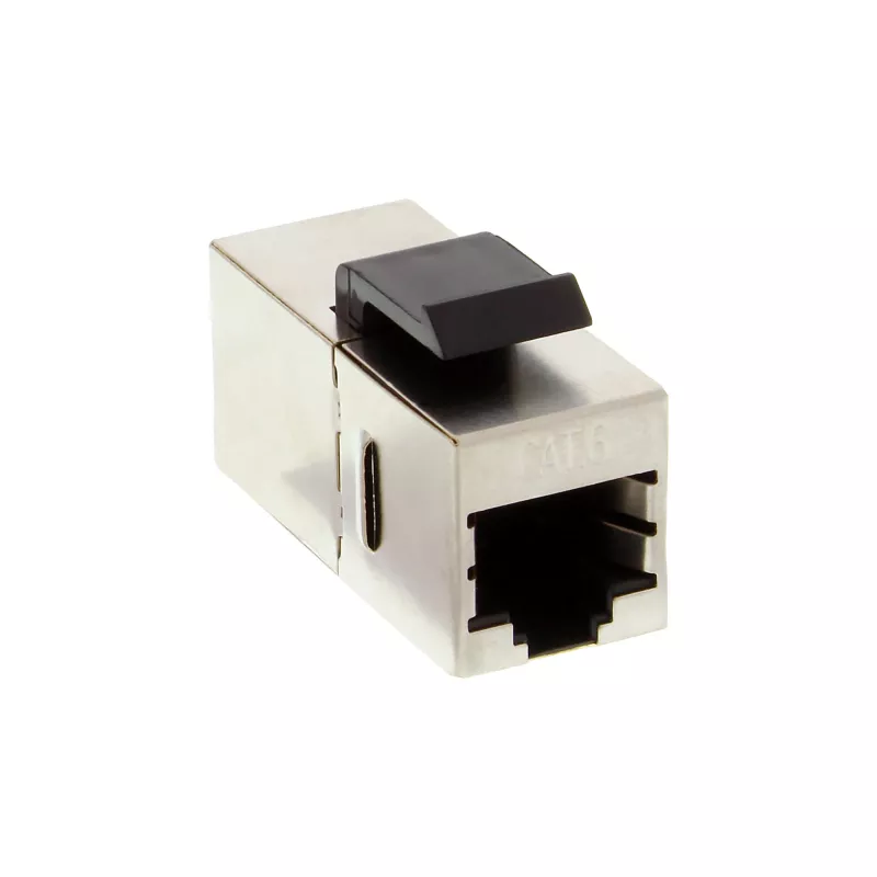 Módulo RJ45 InLine conector fêmea para fêmea SNAP-In Cat.6 STP 74206M