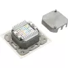 Tomada de ligação Cat.6 InLine 2x conector fêmea RJ45 RAL9010 branco horizontal