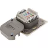 Tomada de parede InLine 75602K, montagem de superfície ou embutir, 2x RJ45 vertical