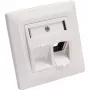 Conjunto de moldura InLine para 2x RJ45 conector fêmea/inserto LSA, Keystone SNAP-In, RAL9010