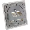 Conjunto de moldura InLine para 2x RJ45 conector fêmea/inserto LSA, Keystone SNAP-In, RAL9010