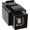 Módulo Snap-In USB 2.0 InLine, USB 2.0 A conector fêmea/fêmea, caixa branca
