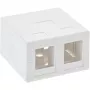 Caixa de superfície InLine para Keystone 2x RJ45 branco 76202B