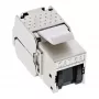 Módulo Snap-In RJ45 Keystone Jack InLine Cat.6a, com tampa de proteção contra pó preta