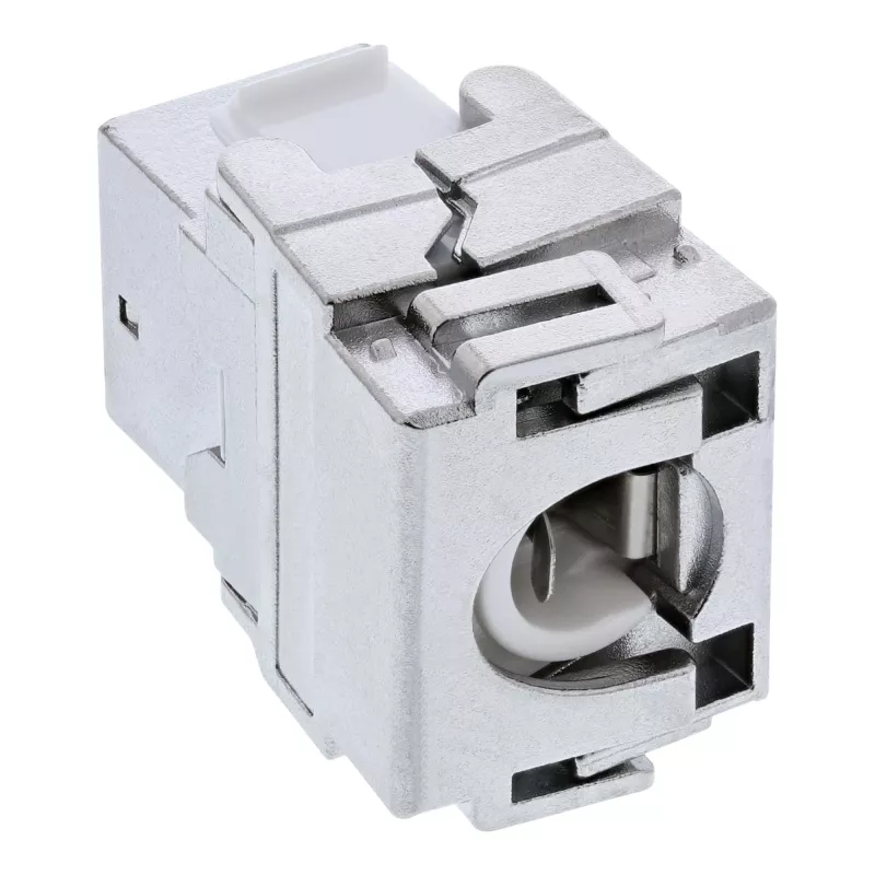 Módulo Snap-In RJ45 Keystone Jack InLine Premium Cat.6a, com tampa de proteção contra pó