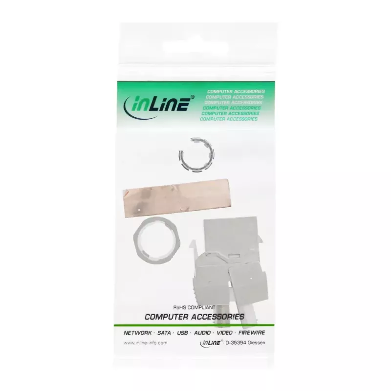 Módulo Snap-In RJ45 Keystone Jack InLine 76202F Cat.6a