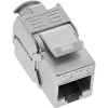 Módulo Snap-In RJ45 Keystone Jack InLine Cat.8.1 plano metálico 1 unid.