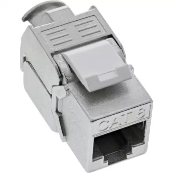 Módulo Snap-In RJ45 Keystone Jack InLine Cat.8.1 plano metálico 1 unid.
