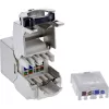 Conector fêmea Keystone RJ45 InLine fino, SNAP-In, Cat.8.1, abraçadeira de cabo integrada