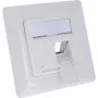 Conjunto de moldura InLine para 2x RJ45 Keystone SNAP-In, branco RAL9010