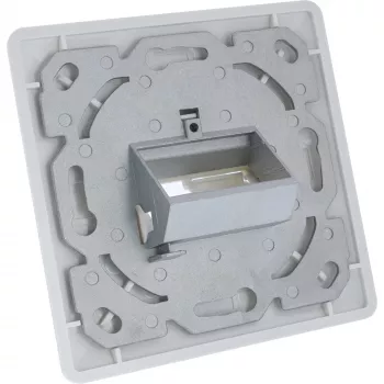 Conjunto de moldura InLine para 2x RJ45 Keystone SNAP-In, branco RAL9010